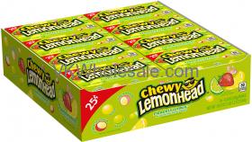 Lemonhead Chewy CANDY, Fiercely Citrus 24PK