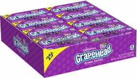 Lemonhead Chewy CANDY, Grapehade 24PK