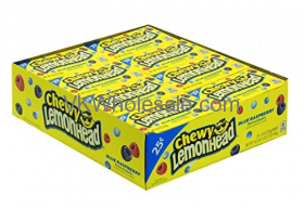 Lemonhead Chewy CANDY, Blue Rashpberry 24PK