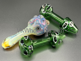 5''  Large Glass Hand Pipe Assorted