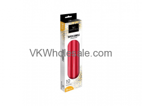 10'' TAPER CANDLE Red 3PC Set