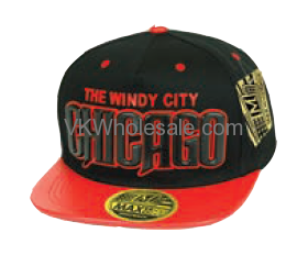 Chicago Snapback Summer HAT - Red & Black