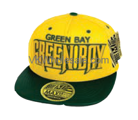 Green Bay Snapback Summer HAT - Yellow & Green