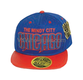 Chicago Snapback Summer HAT - Blue & Red