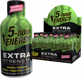 5 Hour Energy Extra Strength Strawberry Watermelon Wholesale Case 18 Boxes