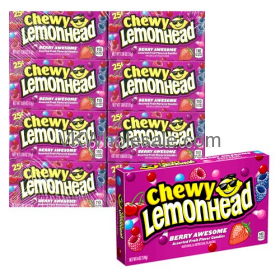 Lemonhead Chewy CANDY, Berry Awesome 24PK