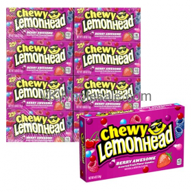 Lemonhead Chewy CANDY, Berry Awesome 24PK