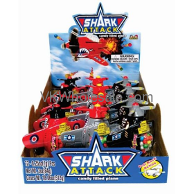 Kidsmania Shark Attack CANDY Filled Plane 12PC