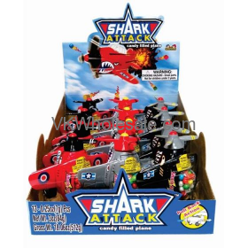 Kidsmania Shark Attack Candy Filled Plane 12PC