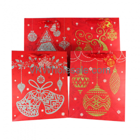 Gift BAG Christmas with Glitter Jumbo 12 PC