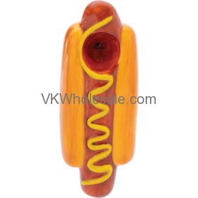 3.5'' Hotdog Ceramic PIPE - Wacky Bowlz