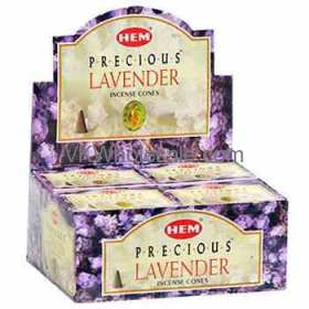 Hem Precious Lavender Cones - 10 Cones Pack (12 Packs Per Box)