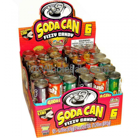 Kidsmania Soda Can Fizzy CANDY 12CT