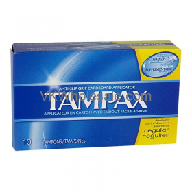 Tampax Tampon Regular Absorbency - 10 CT/12PK