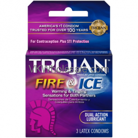 TROJAN FIRE & ICE Condoms - 6 pk, 3 CT each