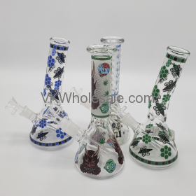 8'' Designer GLASS Beaker Bong