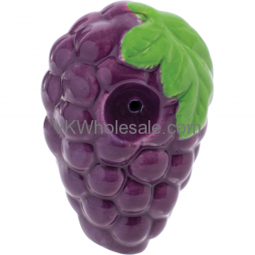 3.5'' Grape Ceramic PIPE - Wacky Bowlz