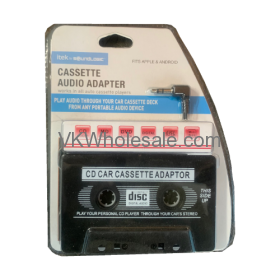 Car TAPE Cassette to 3.5mm Aux Audio Adapter