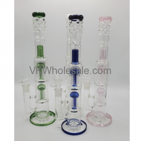 15'' Heavy Duty Double Perculator Beaker Bong