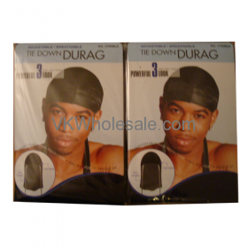 TIE Down Durag Black - 12 ct