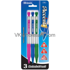 Accent 0.5 mm Triangle Mechanical PENCIL with Grip (3/Pack)