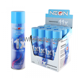 11X Neon Butane Gas 300ML 12 PC