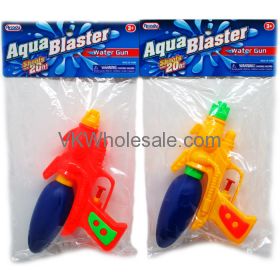 7.5'' WATER GUN IN POLY BAG W/HEADER, ASST. COLORS