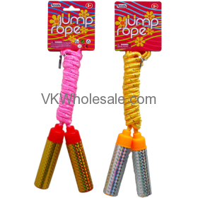 SKIPPING JUMP ROPE WITH PEGABLE TAG ASSORTED COLORS