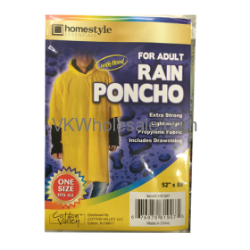 Adult Rain PONCHO 1PC