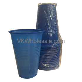 Solid Blue Plastic Party Cups 16oz x 16 PC x 48 PK
