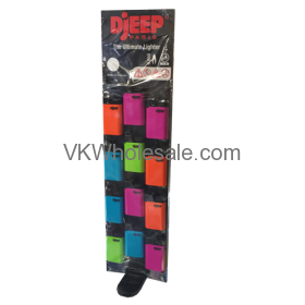 Djeep Paris Neon Hot Body Refillable LIGHTERs 24 PC