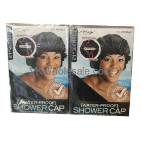 Shower Cap 21'' X-Large Black 12PK