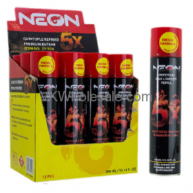 5X- Neon Universal Gas LIGHTER Refill 10.14oz 12 PC