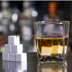 Whiskey Stones White 9 PC