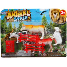 3''-4'' Plastic Farm/Jungle Animals Strip