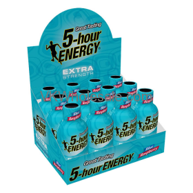 5 Hour Energy Extra Strength BLUE RASPBERRY 12 Bottles