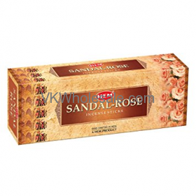 Sandal Rose Hem INCENSE - 20 STICK PACKS (6 pks /Box)