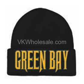 Green Bay Embroidered Winter SKULL Hats 12 PC