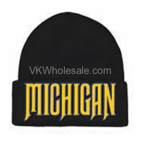 Michigan Embroidered Winter Skull HATS 12 PC