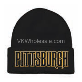 Pittsburgh Embroidered Winter Skull HATs 12 PC