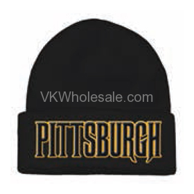 Pittsburgh Embroidered Winter SKULL Hats 12 PC