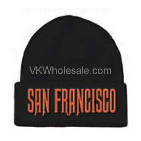 San Francisco Embroidered Winter Skull HATs 12 PC