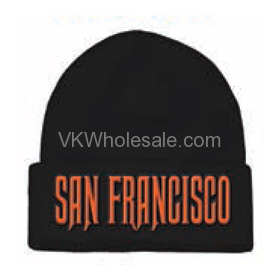 San Francisco Embroidered Winter Skull HATS 12 PC