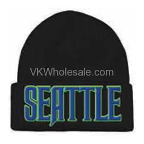 Seattle Embroidered Winter Skull HATs 12 PC