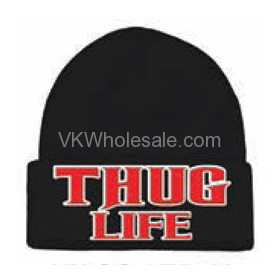 Thug Life Embroidered Winter Skull HATs 12 PC