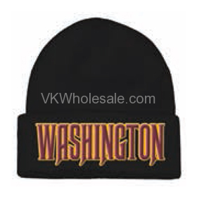 Washington Embroidered Winter SKULL Hats 12 PC