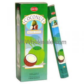 Coconut Hem INCENSE - 20 STICK PACKS (6 pks /Box)