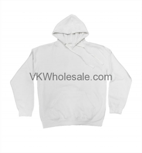 Adult Hooded Pullover White 8.5oz - 2XL