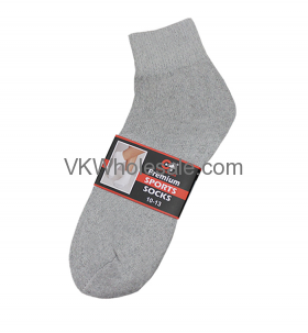 Ankle Socks Gray 12 Pairs