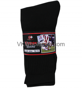 Crew Socks Black 12 Pairs